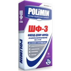 Полімін ШФ-3 Фасад-Декор «Короїд», декоративна штукатурка (2,5 мм), 25 кг